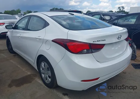 2016 Hyundai Elantra Se from USA, damaged, VIN 5NPDH4AE0GH754699